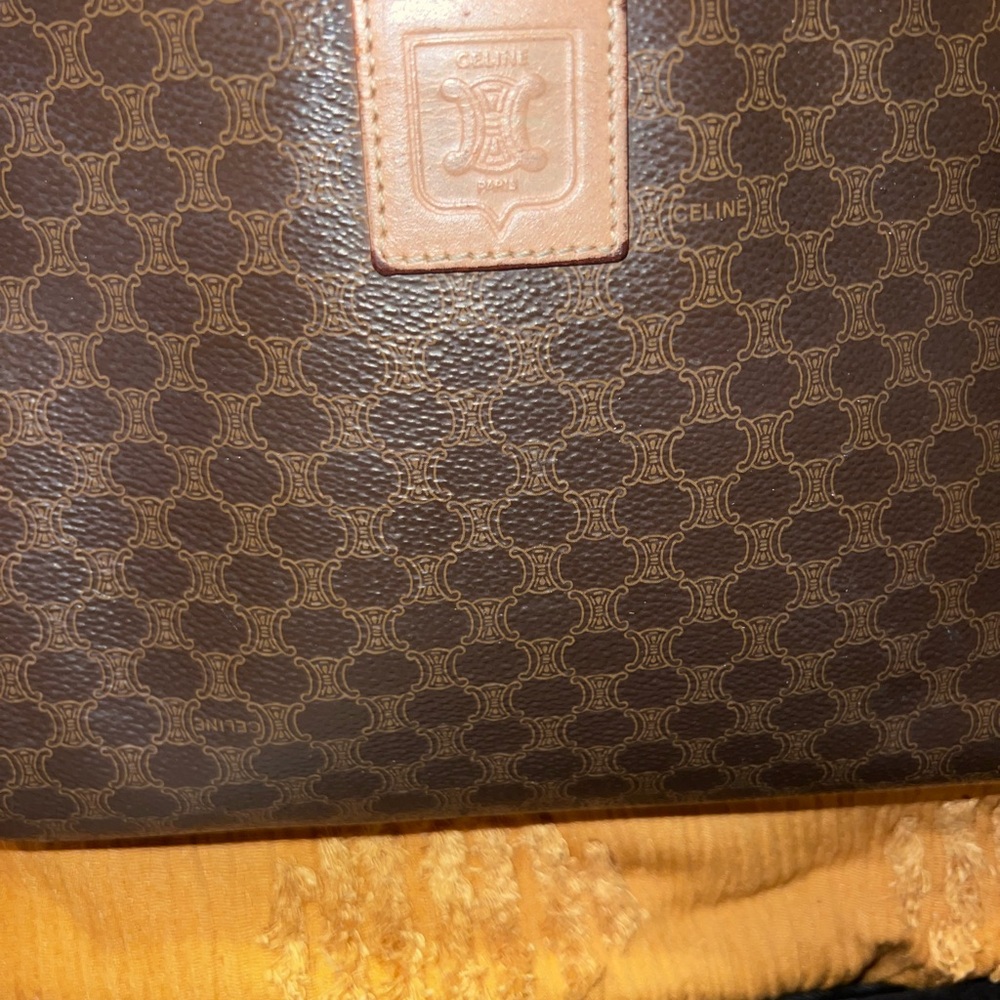 Celine Brown and Tan Cosmetic Bag - Picture 2 of 12
